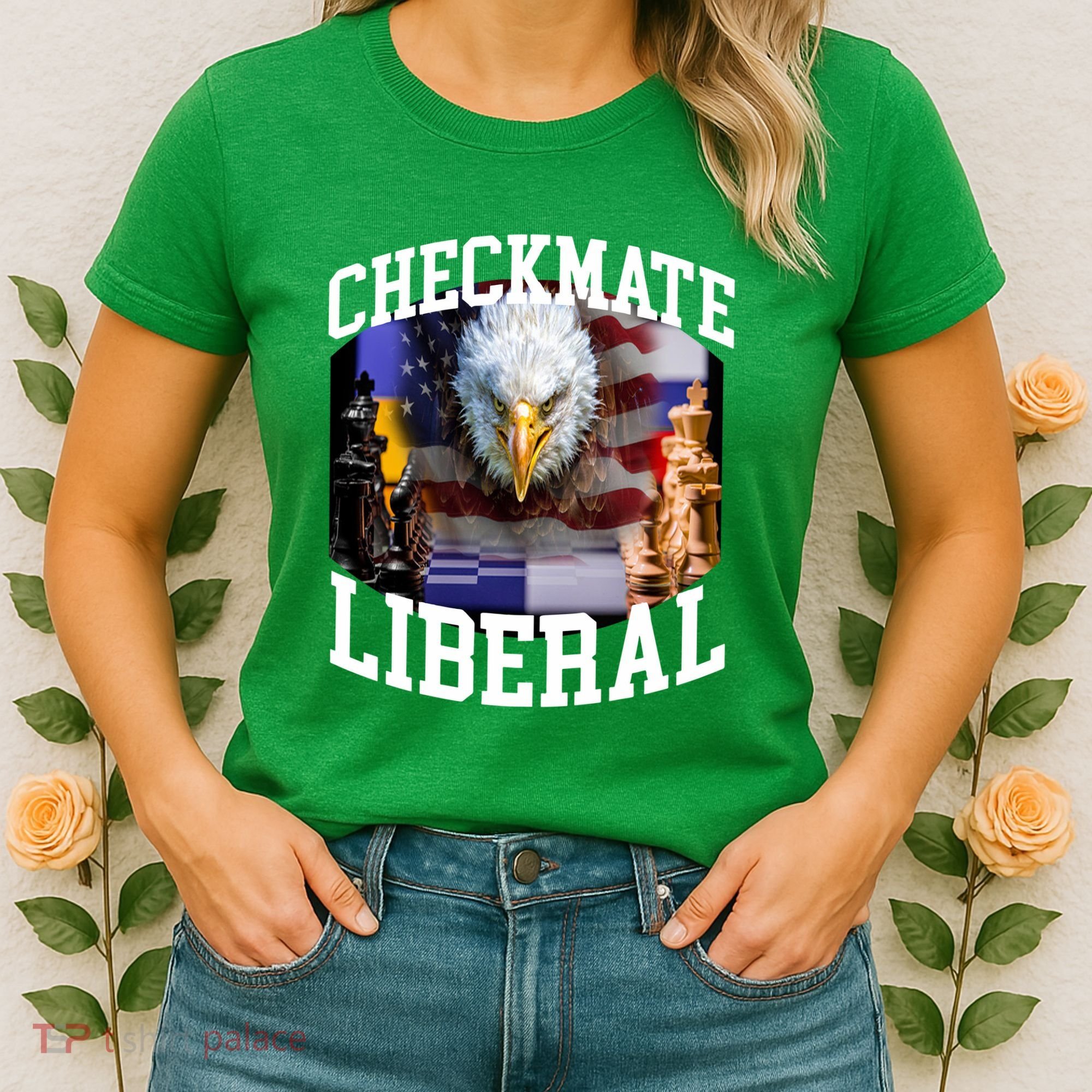 Barely Legal Clothing Checkmate Liberal Women's T-Shirt