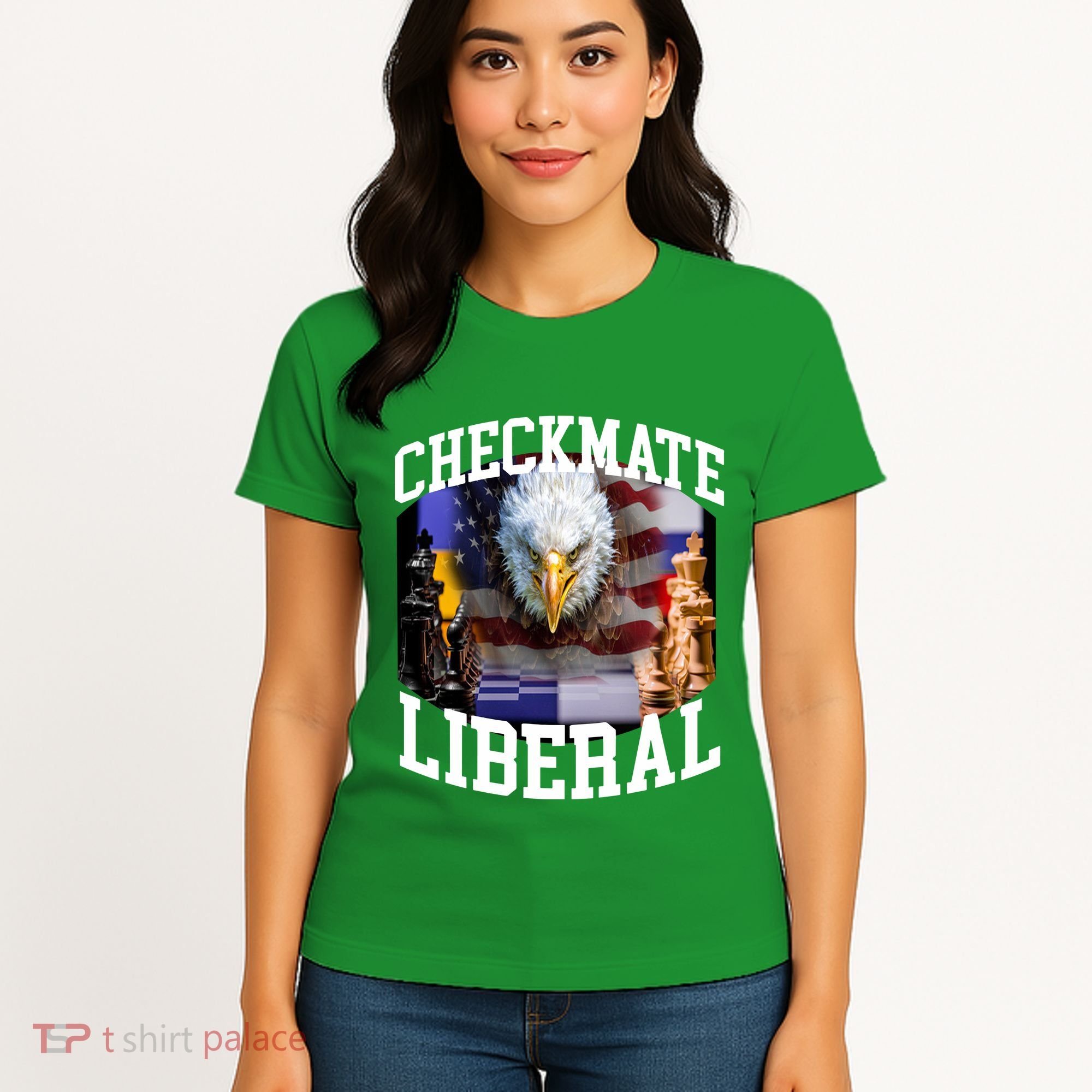 Barely Legal Clothing Checkmate Liberal Women's T-Shirt