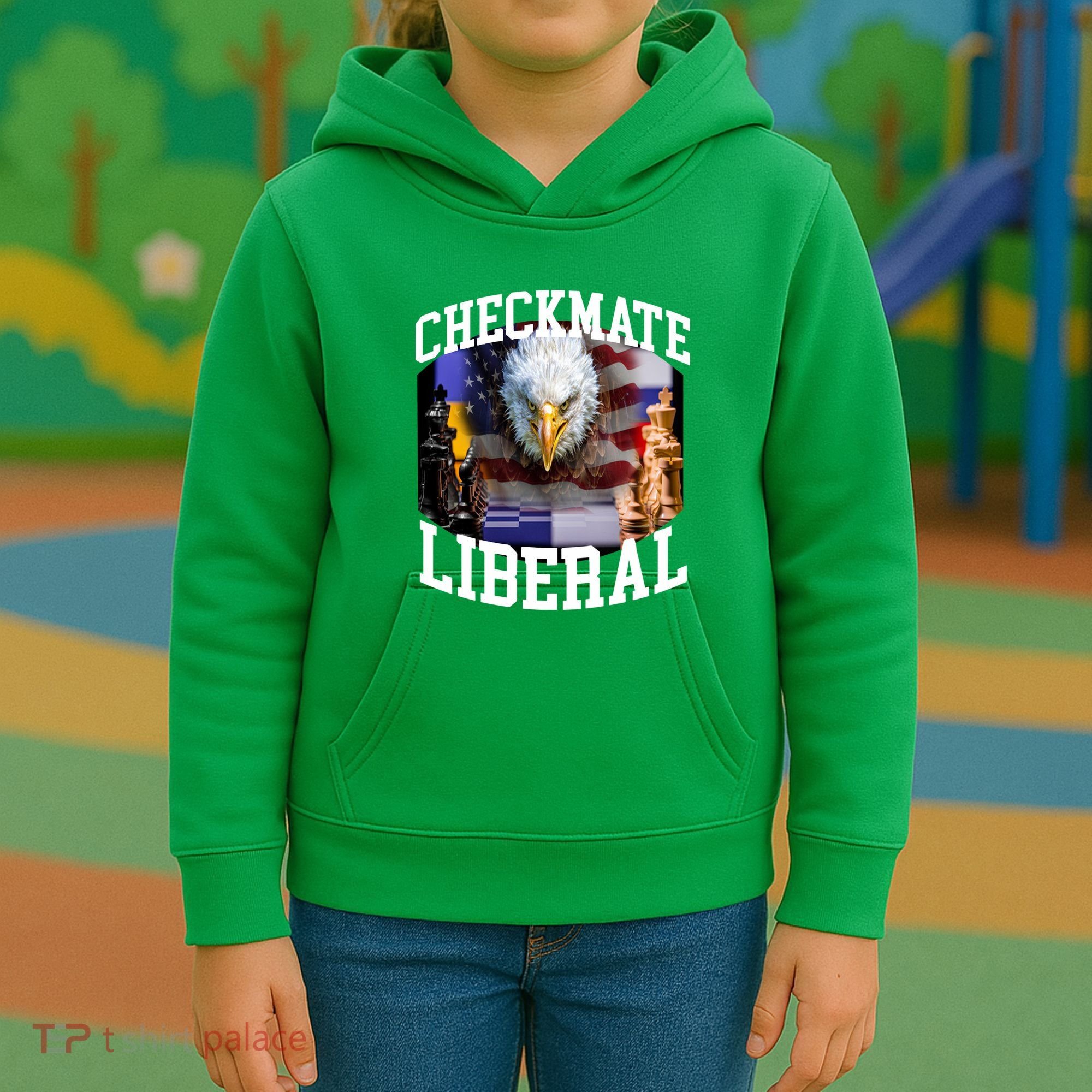 Barely Legal Clothing Checkmate Liberal Kids Hoodie