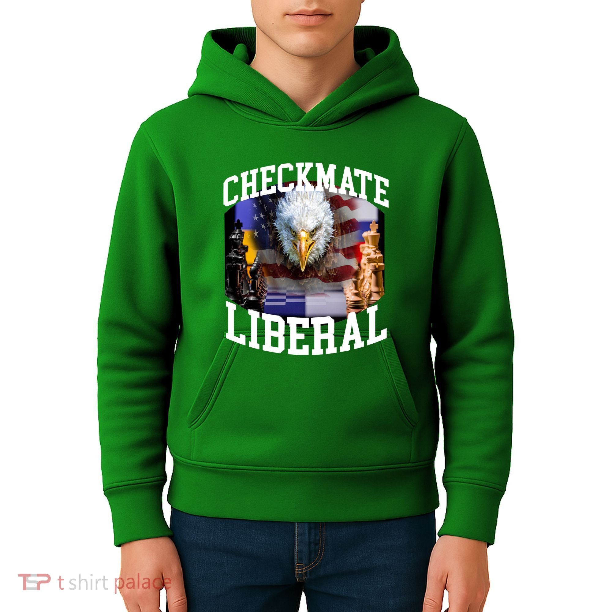 Barely Legal Clothing Checkmate Liberal Kids Hoodie