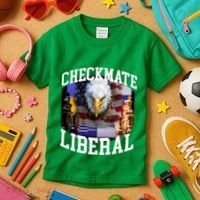 Barely Legal Clothing Checkmate Liberal Kids T-Shirt thumb 3