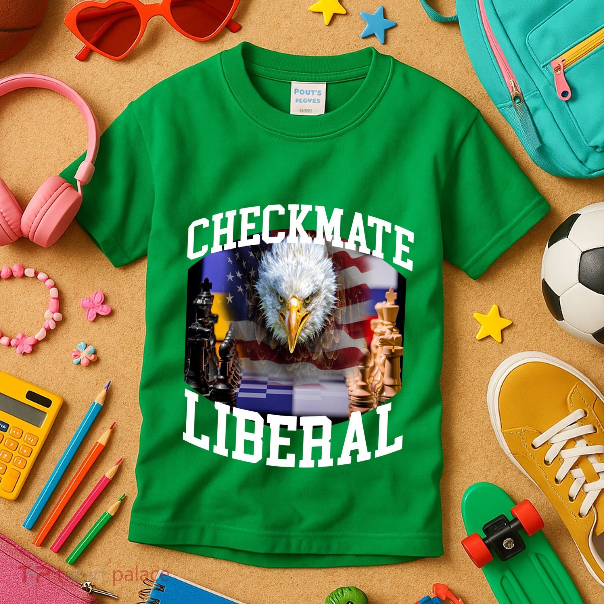 Barely Legal Clothing Checkmate Liberal Kids T-Shirt