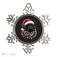Black Labradoodle Christmas Tree Xmas Lights Doodle Dog Ornament thumb 0