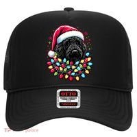 Black Labradoodle Christmas Tree Xmas Lights Doodle Dog Hat thumb 0