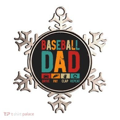 Baseball Lover Dad Drive Pay Slap Repeat Fathers Day Player Ornament