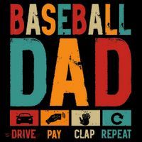 Baseball Lover Dad Drive Pay Slap Repeat Fathers Day Player Ornament thumb 1