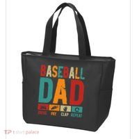 Baseball Lover Dad Drive Pay Slap Repeat Fathers Day Player Tote Bag thumb 3