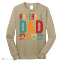 Baseball Lover Dad Drive Pay Slap Repeat Fathers Day Player Long Sleeve Shirt thumb 0