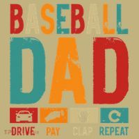 Baseball Lover Dad Drive Pay Slap Repeat Fathers Day Player Long Sleeve Shirt thumb 2