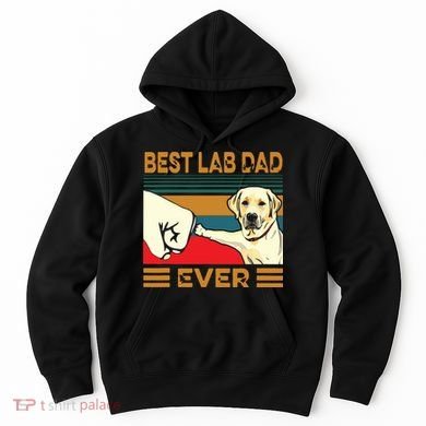 Best Lab Dad Ever Retro Vintage Hoodie