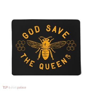 Bee Lovers Design God Save The Queen Funny Gift Mousepad