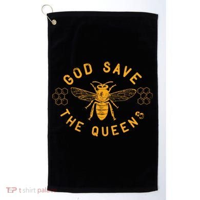 Bee Lovers Design God Save The Queen Funny Gift Golf Towel