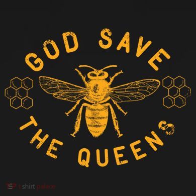 Bee Lovers Design God Save The Queen Funny Gift Kids Sweatshirt