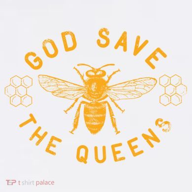 Bee Lovers Design God Save The Queen Funny Gift Comfort Colors Garment-Dyed Hooded Sweatshirt