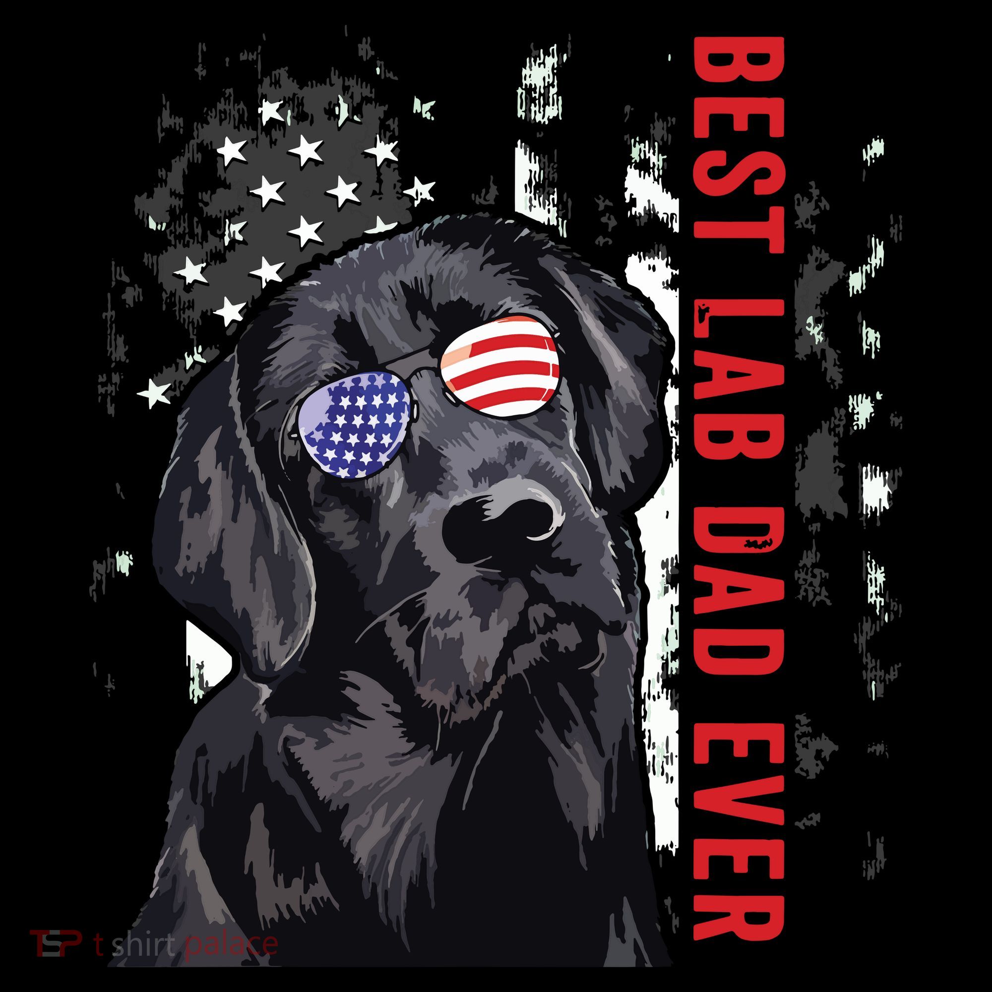 Best Lab Dad Ever Labrador Dog American Flag Fathers Day Coffee Mug