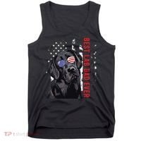 Best Lab Dad Ever Labrador Dog American Flag Fathers Day Tank Top thumb 0