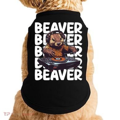 Beaver Lover DJ Funny Beaver Great Gift Doggie Tank