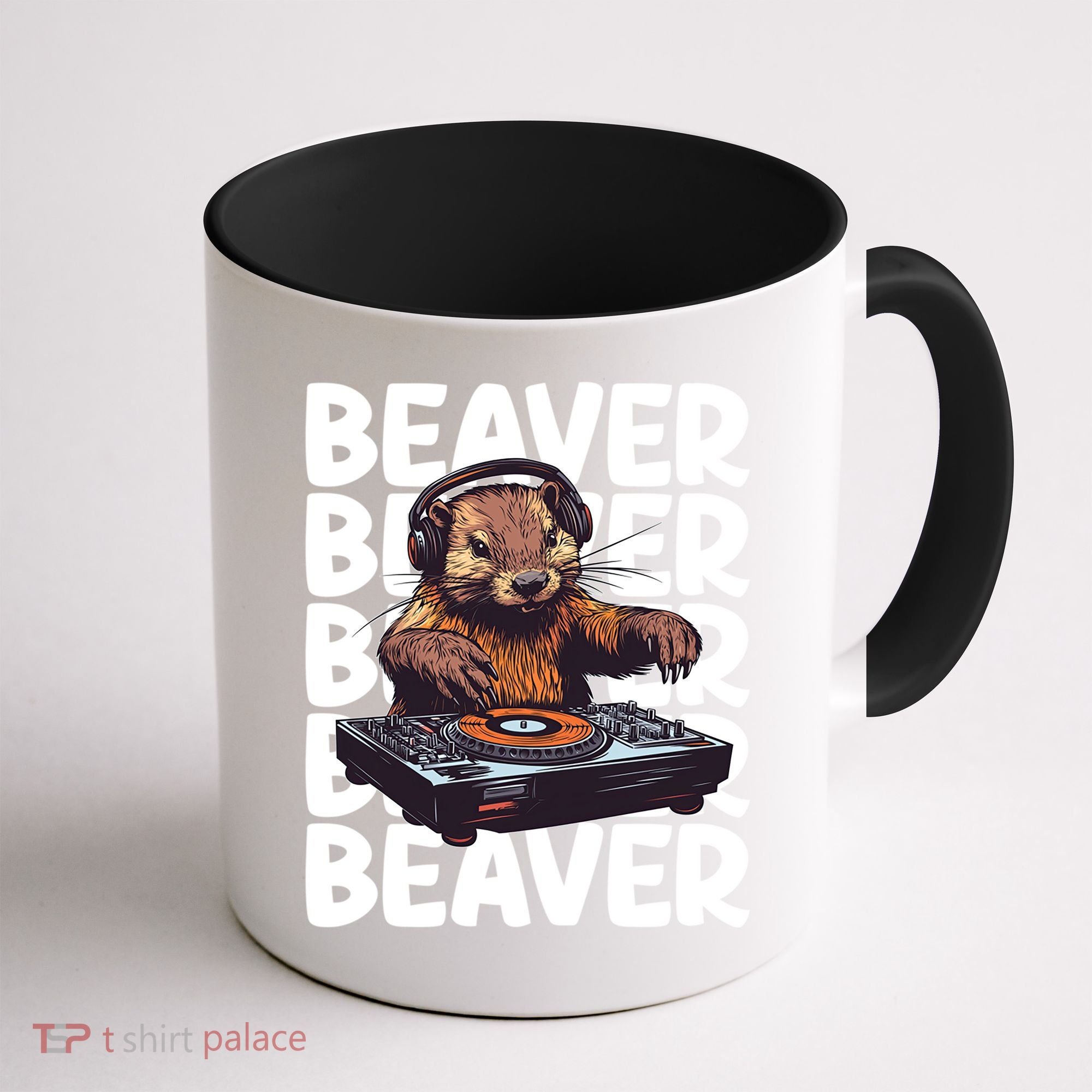 Beaver Lover DJ Funny Beaver Great Gift Coffee Mug
