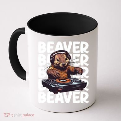 Beaver Lover DJ Funny Beaver Great Gift Coffee Mug