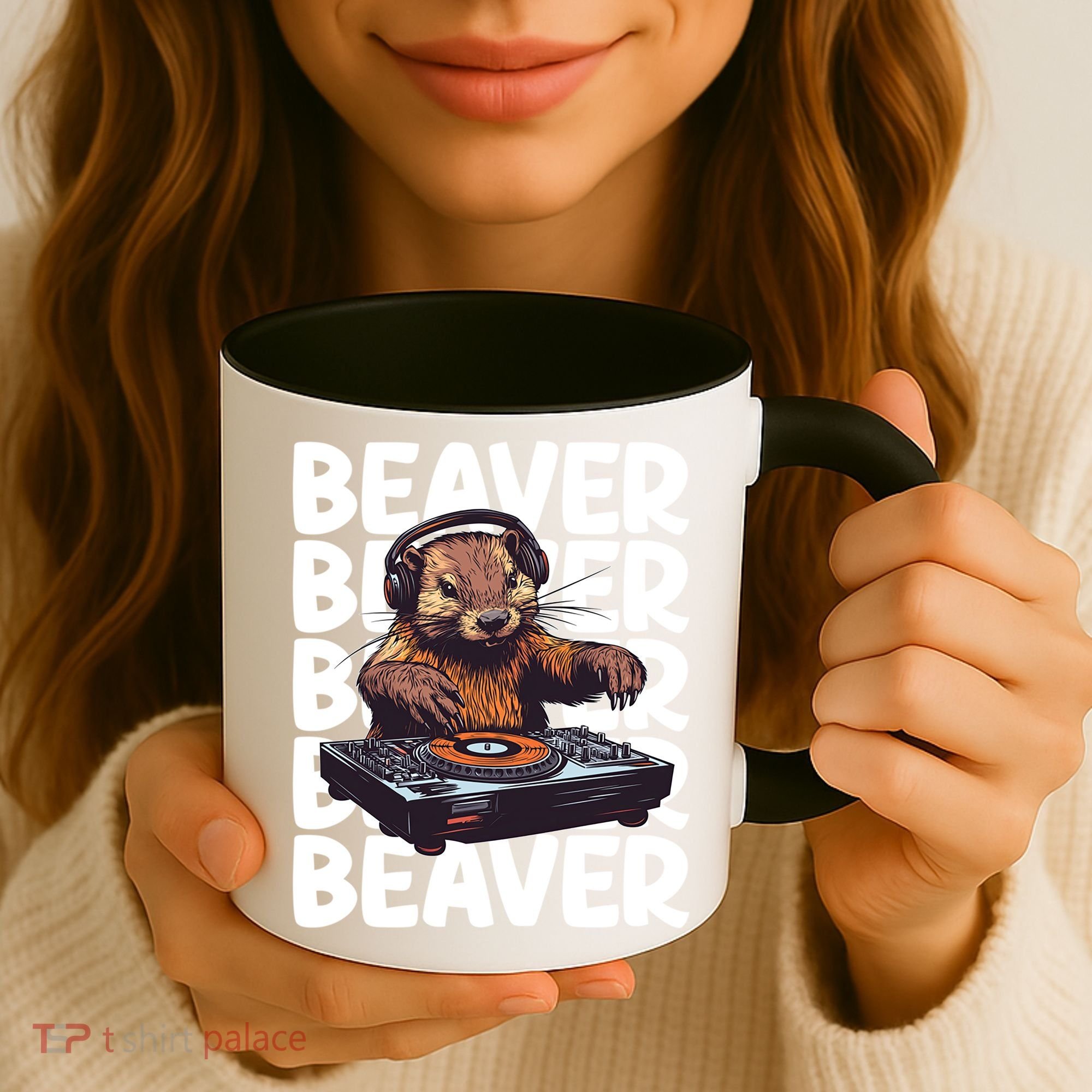 Beaver Lover DJ Funny Beaver Great Gift Coffee Mug