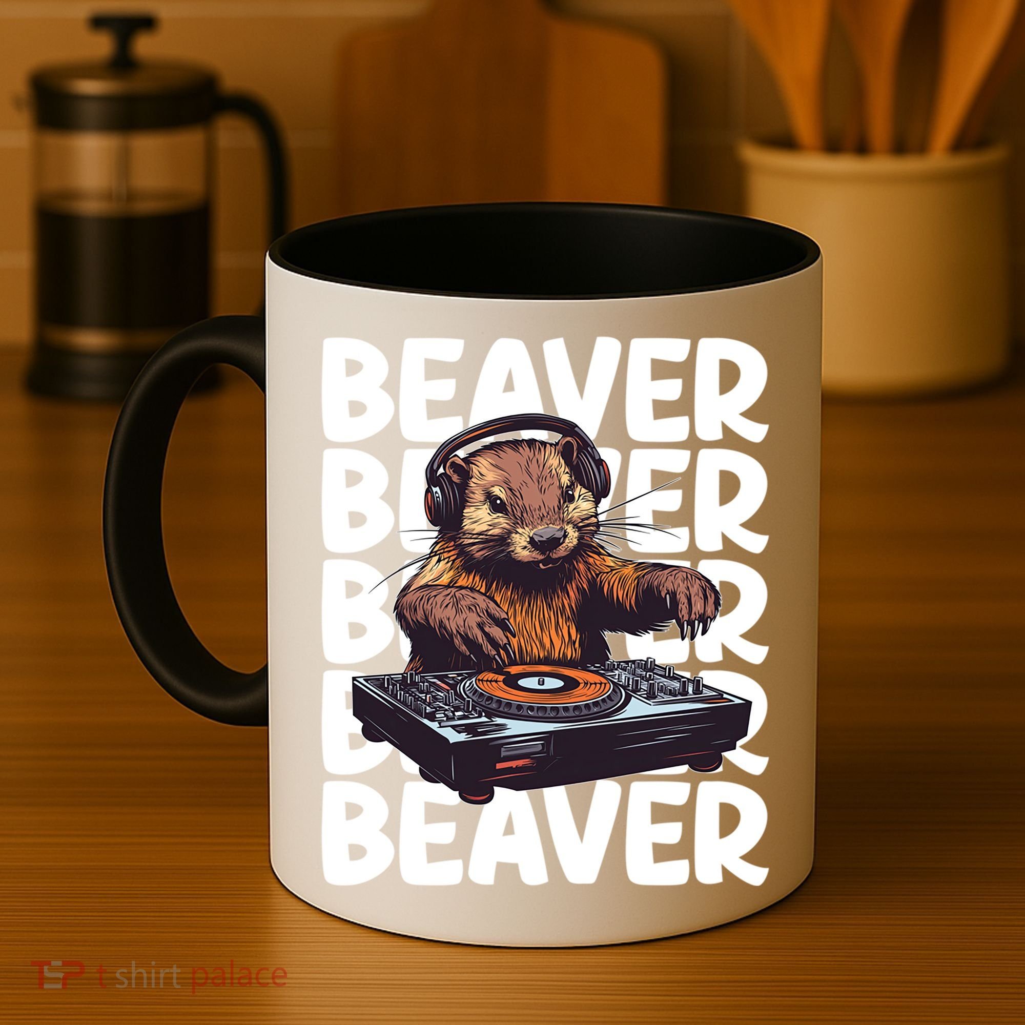 Beaver Lover DJ Funny Beaver Great Gift Coffee Mug