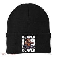 Beaver Lover DJ Funny Beaver Great Gift Beanie thumb 0
