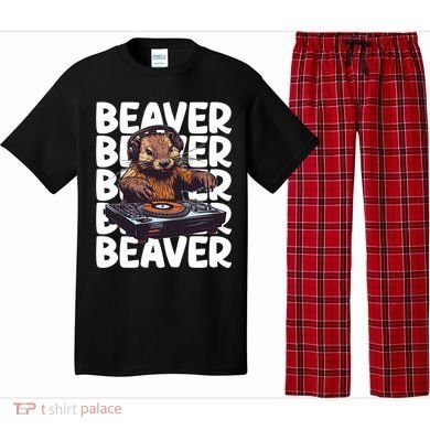 Beaver Lover DJ Funny Beaver Great Gift Pajama Set