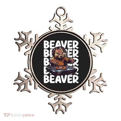 Beaver Lover DJ Funny Beaver Great Gift Ornament