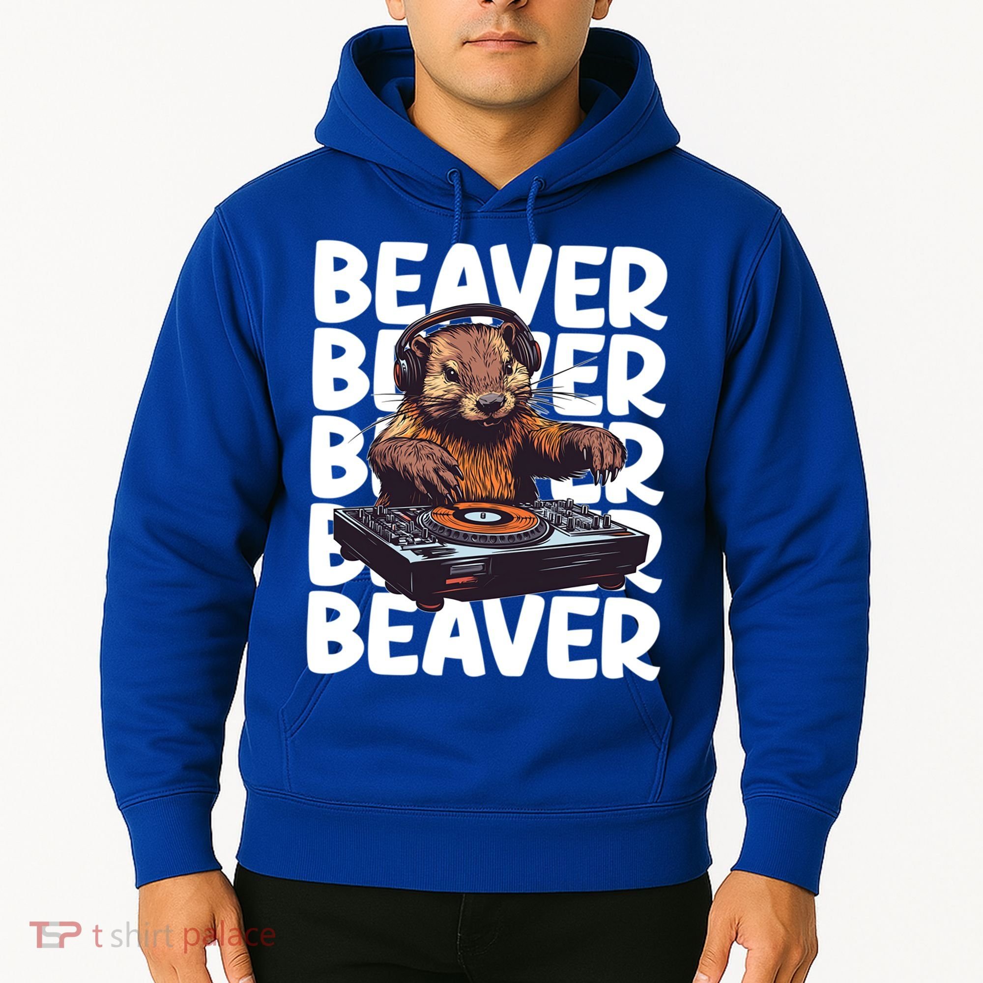 Beaver Lover DJ Funny Beaver Great Gift Hoodie
