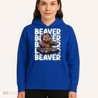 Beaver Lover DJ Funny Beaver Great Gift Hoodie thumb 5