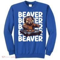Beaver Lover DJ Funny Beaver Great Gift Sweatshirt thumb 0