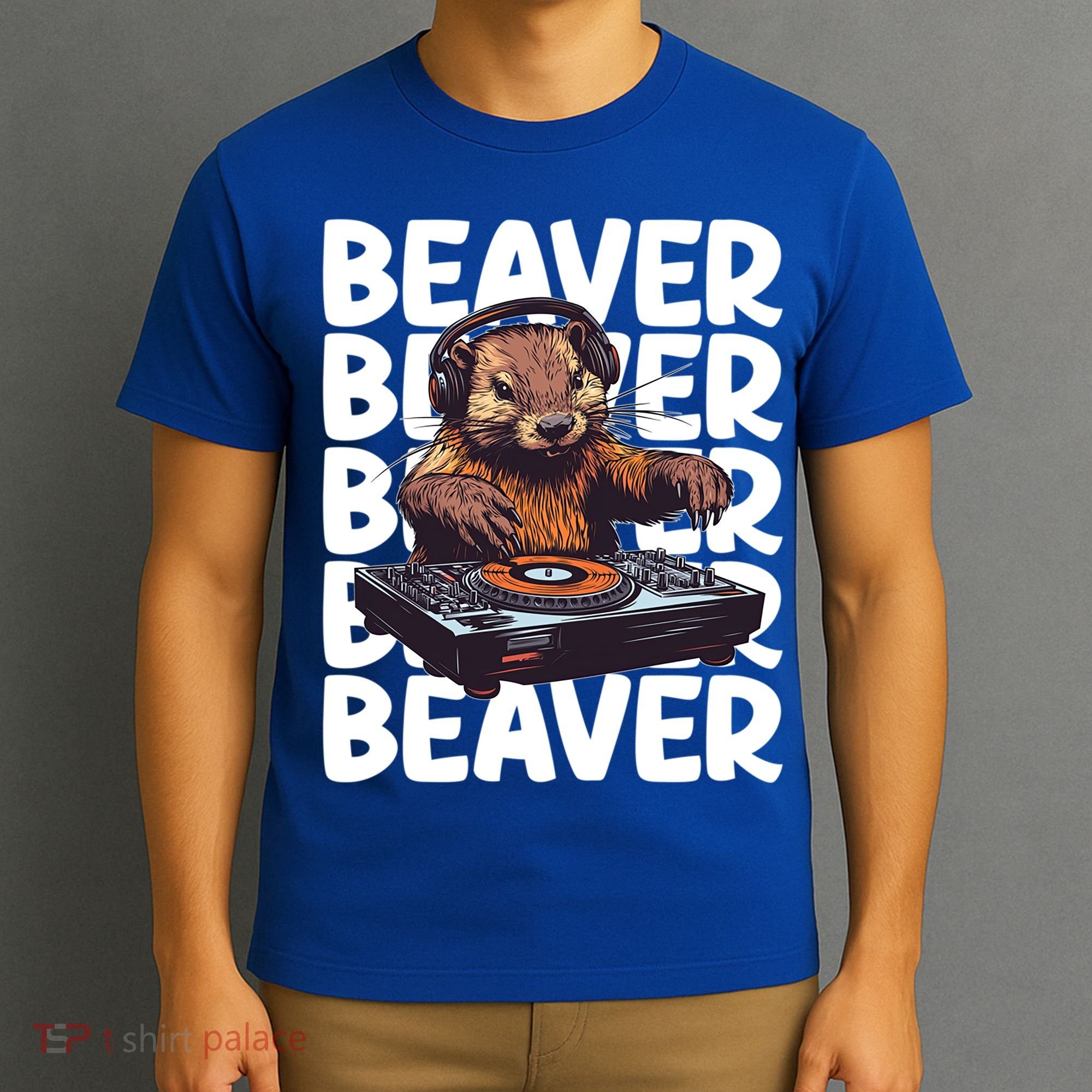 Beaver Lover DJ Funny Beaver Great Gift T-Shirt