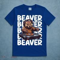 Beaver Lover DJ Funny Beaver Great Gift T-Shirt thumb 5