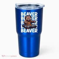 Beaver Lover DJ Funny Beaver Great Gift Tumbler thumb 0