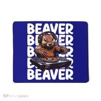 Beaver Lover DJ Funny Beaver Great Gift Mousepad thumb 0