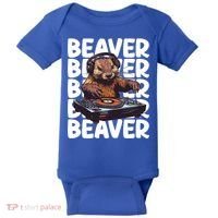 Beaver Lover DJ Funny Beaver Great Gift Baby Bodysuit thumb 0