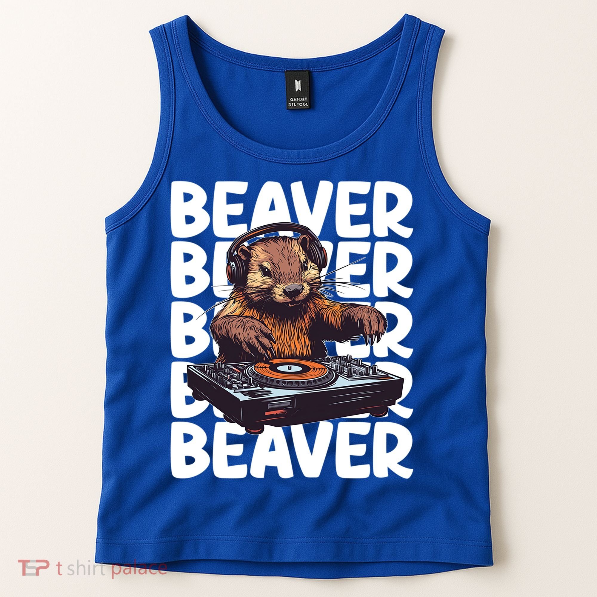 Beaver Lover DJ Funny Beaver Great Gift Tank Top