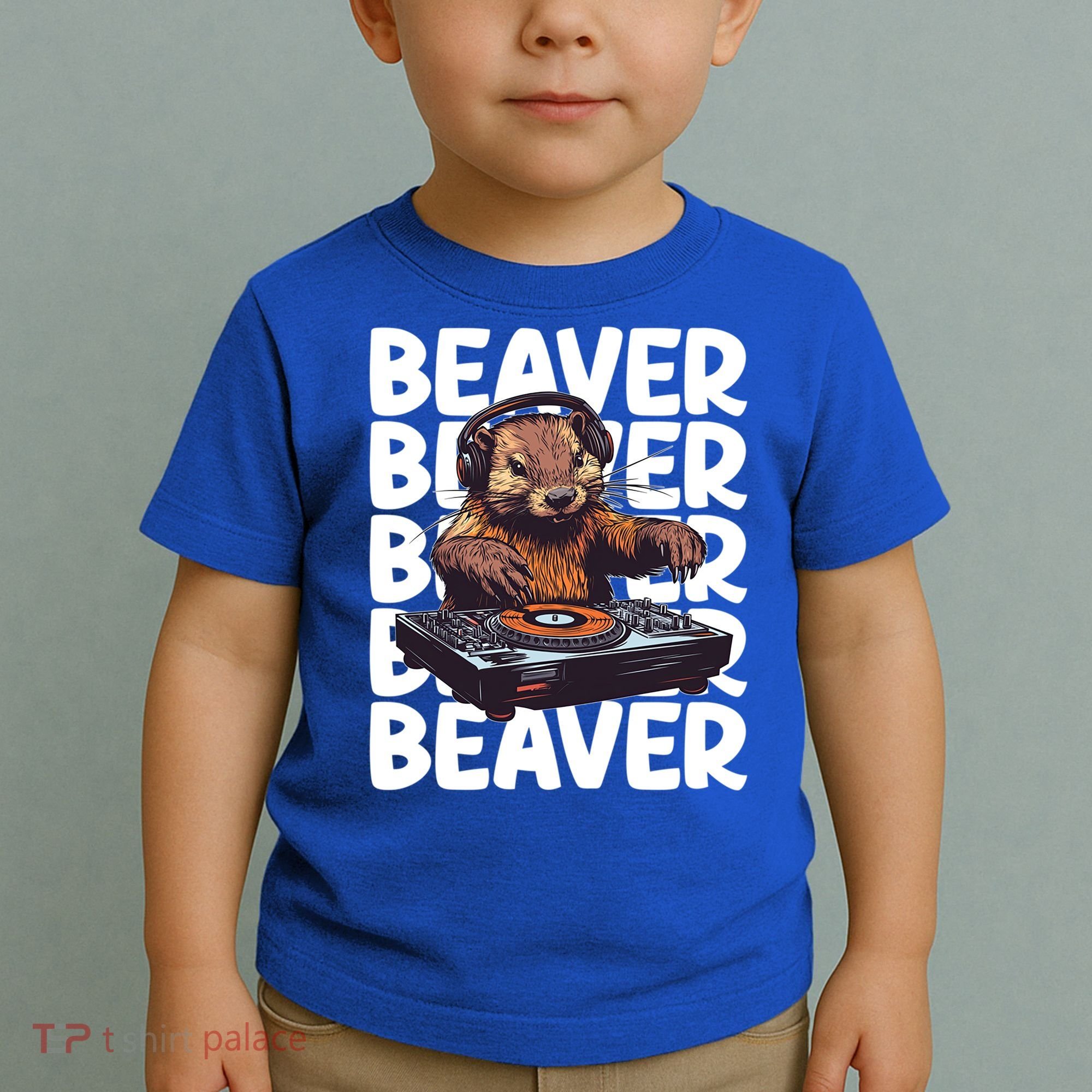 Beaver Lover DJ Funny Beaver Great Gift Toddler T-Shirt