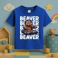 Beaver Lover DJ Funny Beaver Great Gift Toddler T-Shirt thumb 3