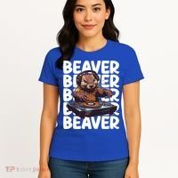 Beaver Lover DJ Funny Beaver Great Gift Women's T-Shirt thumb 4