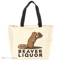 Beaver Liquor Drinking Tote Bag thumb 0