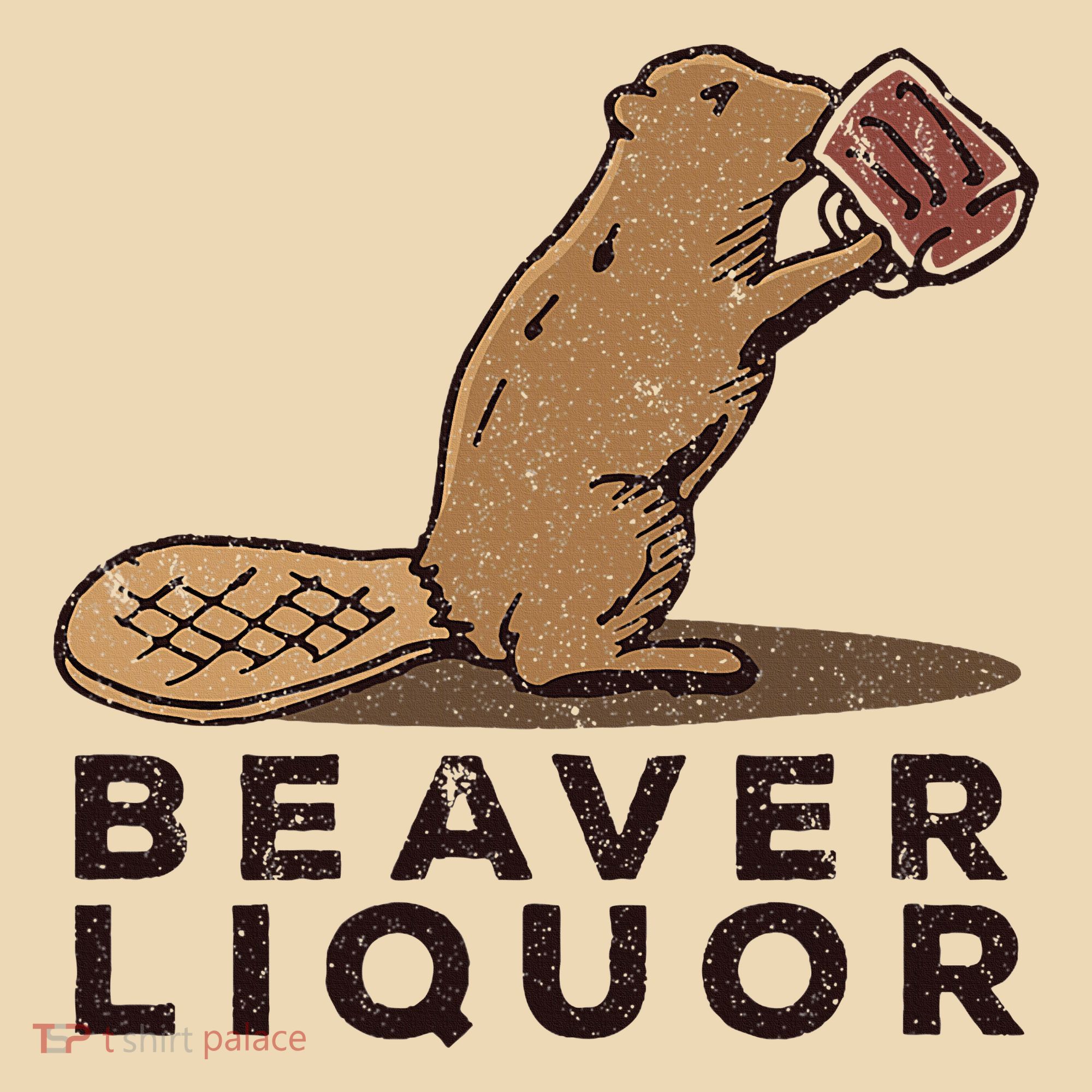 Beaver Liquor Drinking Tote Bag