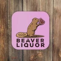 Beaver Liquor Drinking Coaster thumb 0