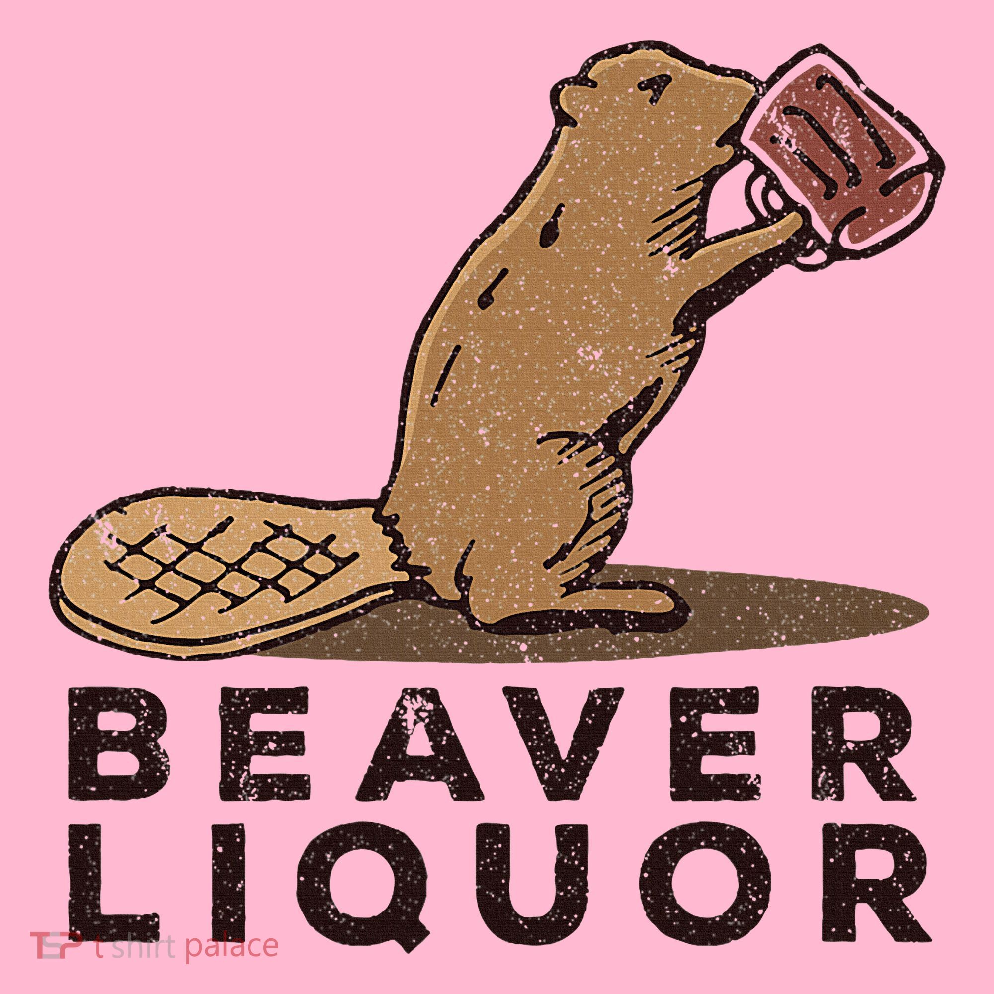 Beaver Liquor Drinking Coaster