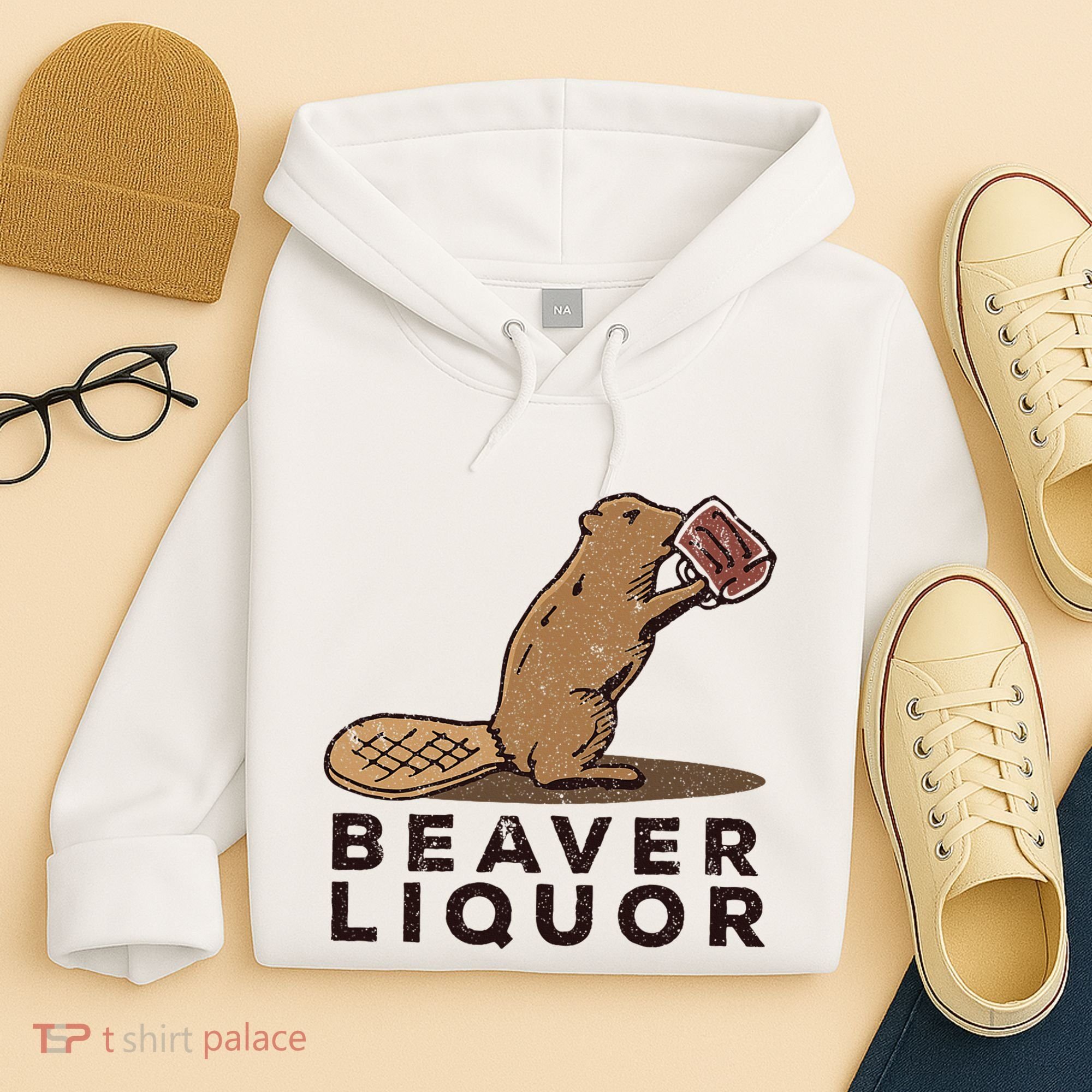 Beaver Liquor Drinking Hoodie