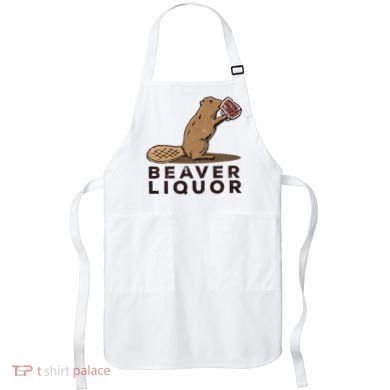 Beaver Liquor Drinking Apron