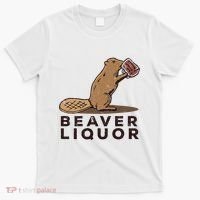 Beaver Liquor Drinking T-Shirt thumb 0