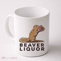 Beaver Liquor Drinking Coffee Mug thumb 0