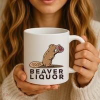 Beaver Liquor Drinking Coffee Mug thumb 3