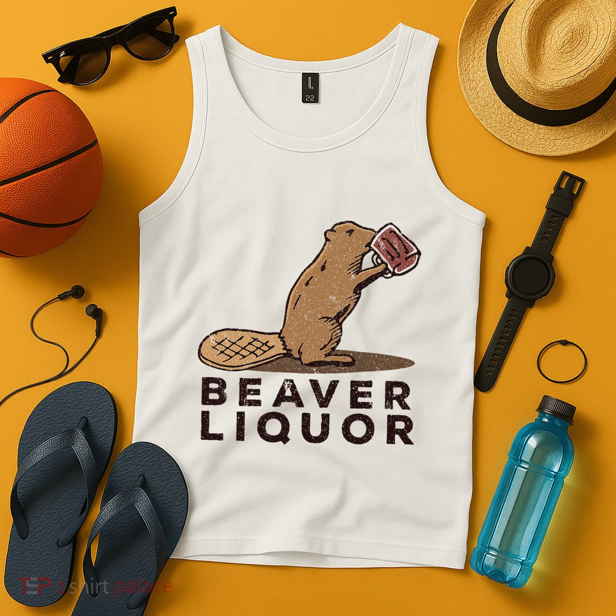 Beaver Liquor Drinking Tank Top